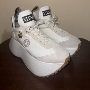 Versace Medusa Charm Platform Sneakers